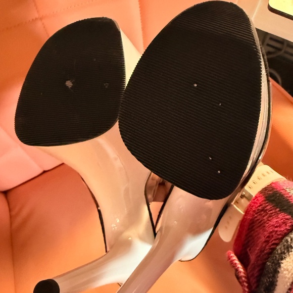 Pleaser 8" Flamingo #801- Clear & White UV Slides - Size 9 - Picture 3 of 6